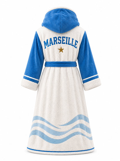 Marseille Heated Football Robe - back view